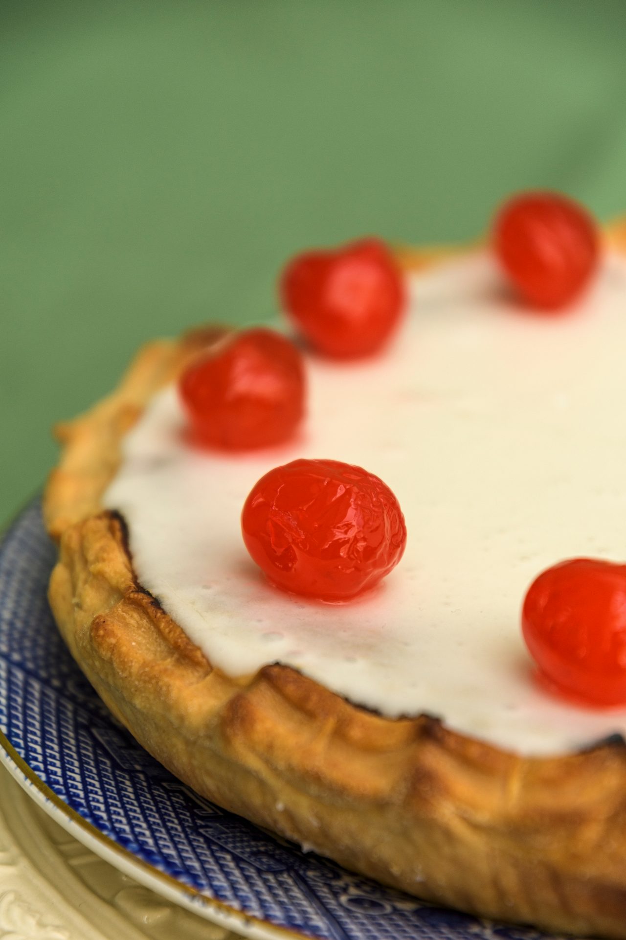 Cherry bakewell tart